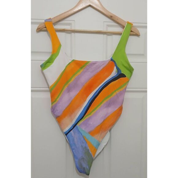 Mara Hoffman Other - Mara Hoffman womens medium one piece swimsuit orange purple